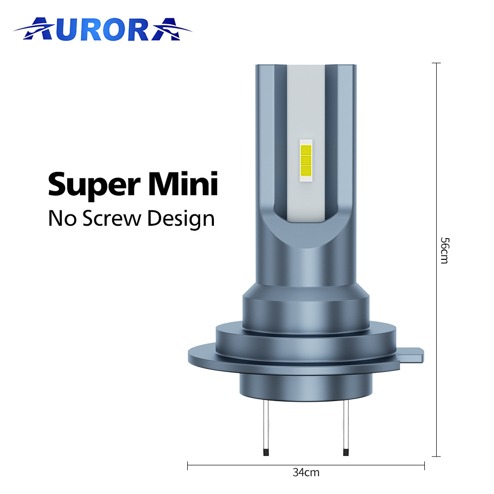 Aurora Patent Super Bright 1+1 Design Single Beam H1 H3 H7 9005 9006 H8 H9 H11 9012 Led Headlight Bulb