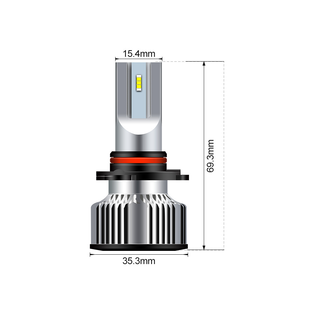 Aurora Wholesale Factory  LED Headlight bulb H11 9005 9006 H7 H4 880 881 Mini Size with Canbus Auto LED Headlight Bulb