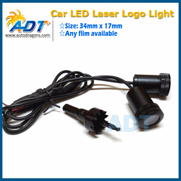 universal high power car door led light logo 5 watts led car welcome lights For MK4