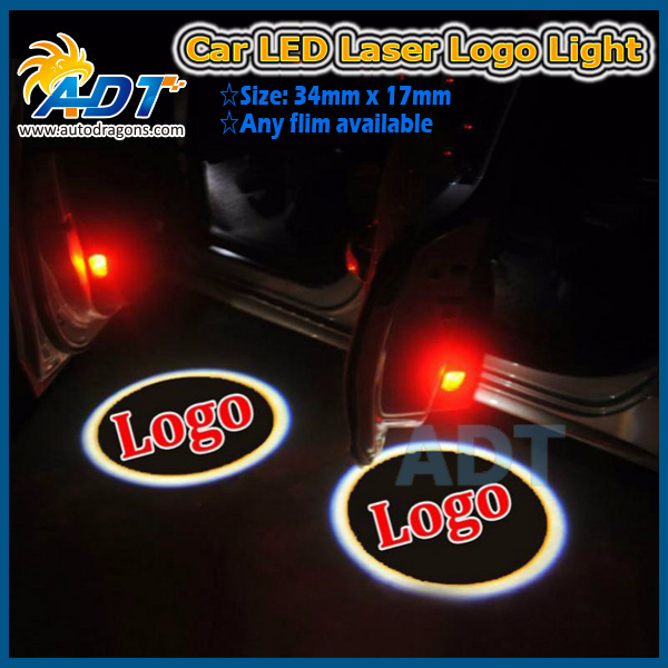 universal high power car door led light logo 5 watts led car welcome lights For MK4