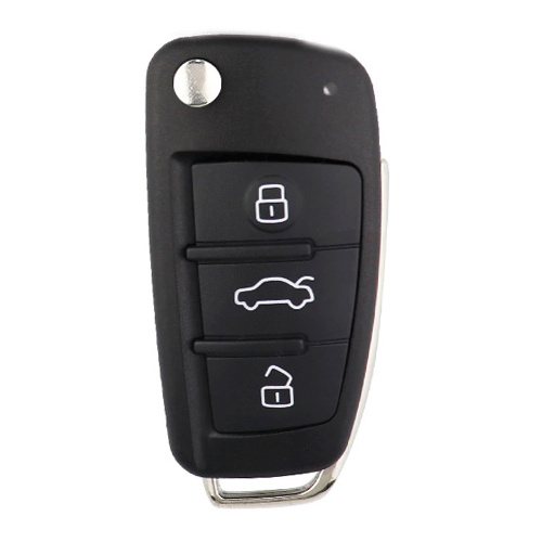 Auto remote folding flip car key for Audi A3 3button 433MHz 8V0837220D keyless mqb