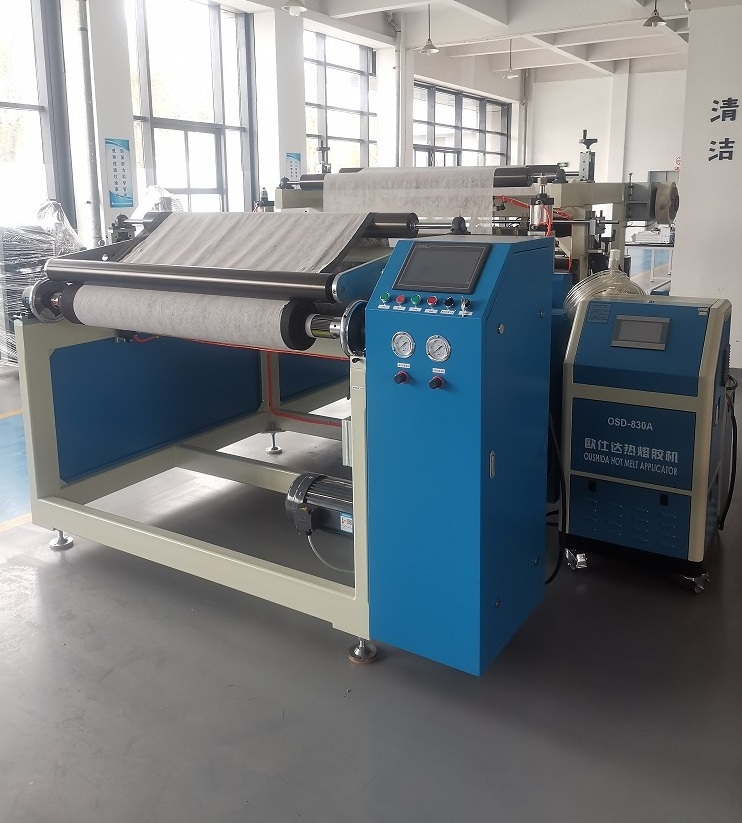 PUR hot melt glue press laminating machine