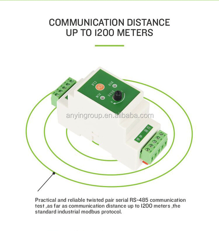 AnYing A-LC1A Water Leakage Sensor Wiring Water Leak Detection With RS485