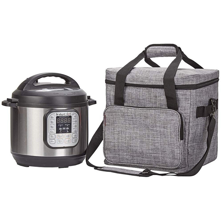 6 Quart Pressure Cooker Insulated Carrier Insulate Pot Carry Travel Tote Bag