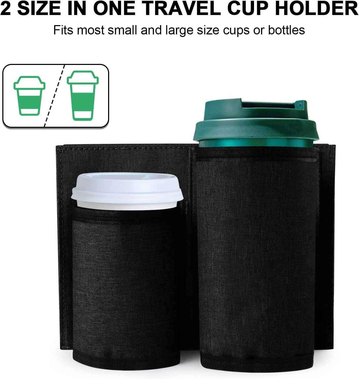 Perfect Gift Travelers Flight Luggage Cup Caddy Free Hands Suitcase Drinks Beverage Holder Universal Luggage Travel Cup Holder