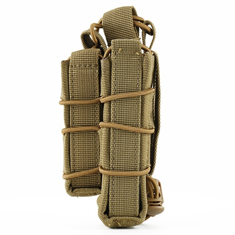 BSCI factory OEM custom logo molle Outdoor kangaroo Tactical Single Mag holster holder Pouches