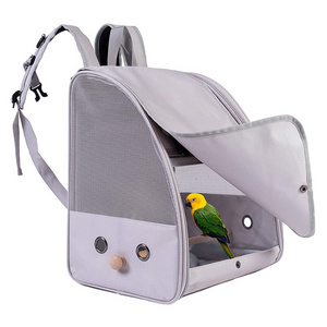 Breathable Mesh Ventilation Pet Travel Bag Backpack Bird Parrot Carrier