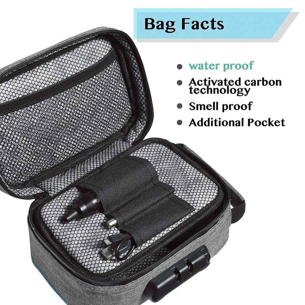 BSCI Factory Combination Lock Odor Proof Case Portable Herbs Carbon Smell Proof Bag