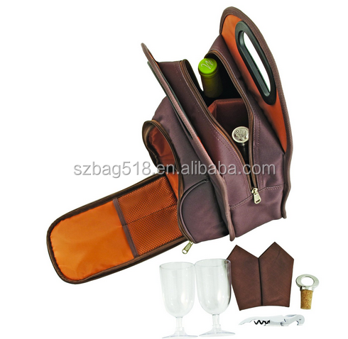 High Quality Travel Picnic Tote Wine Cooler Bag