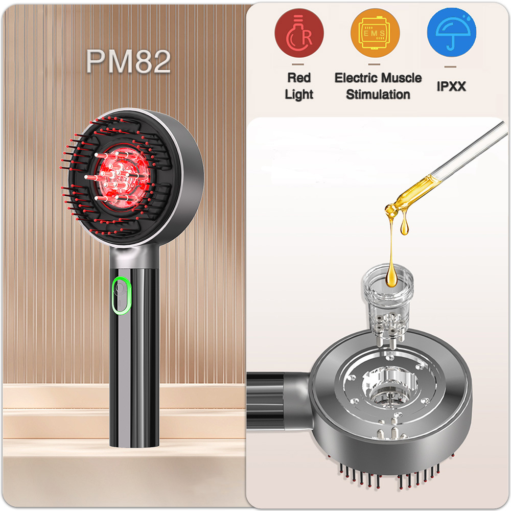 electric scalp massager and hair oil applicator scalp massage comb Scalp Applicator Comb red light Massage brush