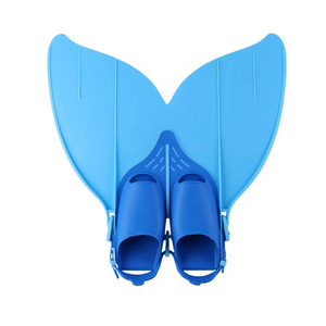 BEFINE F108 low MOQ design mono fins soft wide blade mermaid tail adjustable size youth fins swimming flipper swim training fins