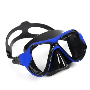 New design custom anti-fog anti-leak big lens freediving equipment wide vision silicone scuba swimming snorkeling diving mask