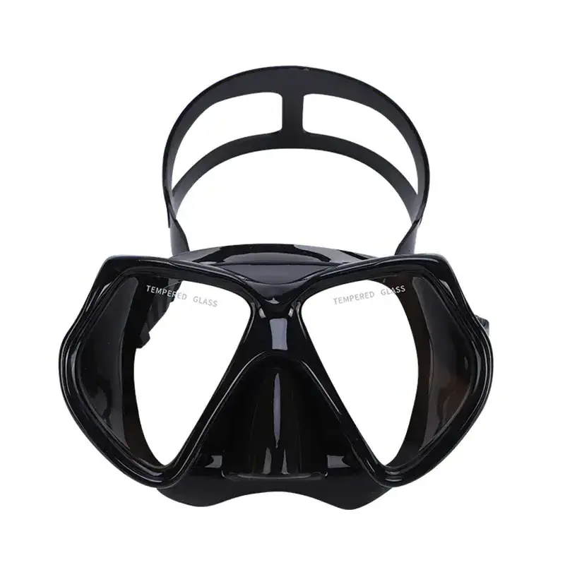 High quality fashion design 180 degree clear vision waterproof diving equipment snorkeling mask swimming goggles with nose cover