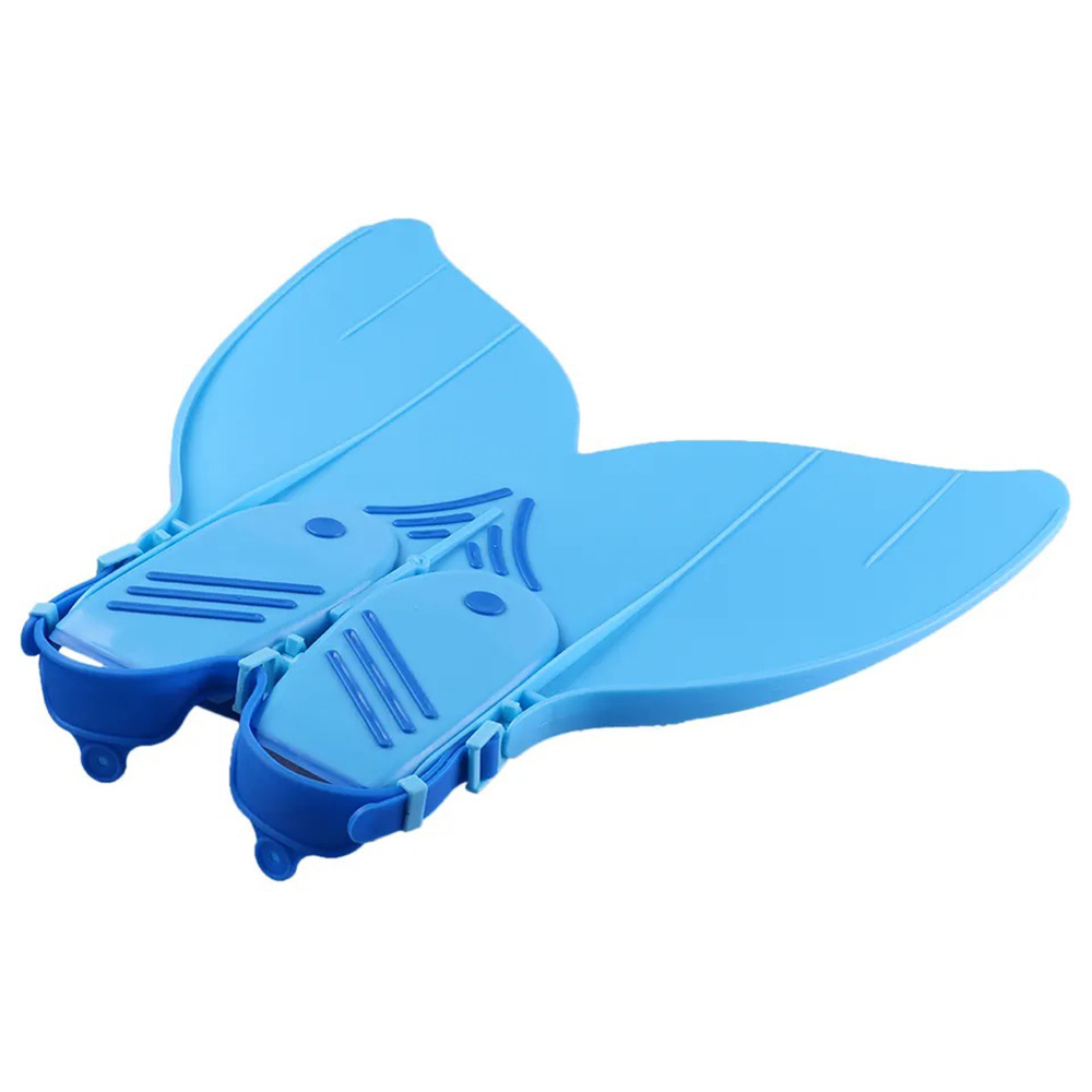 BEFINE F108 low MOQ design mono fins soft wide blade mermaid tail adjustable size youth fins swimming flipper swim training fins