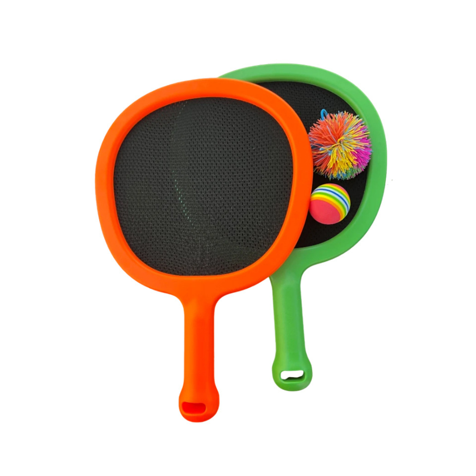 Mesh surface high quality safe material plastic above 3 years old child mini tennis racket colorful outdoor sports toys racket