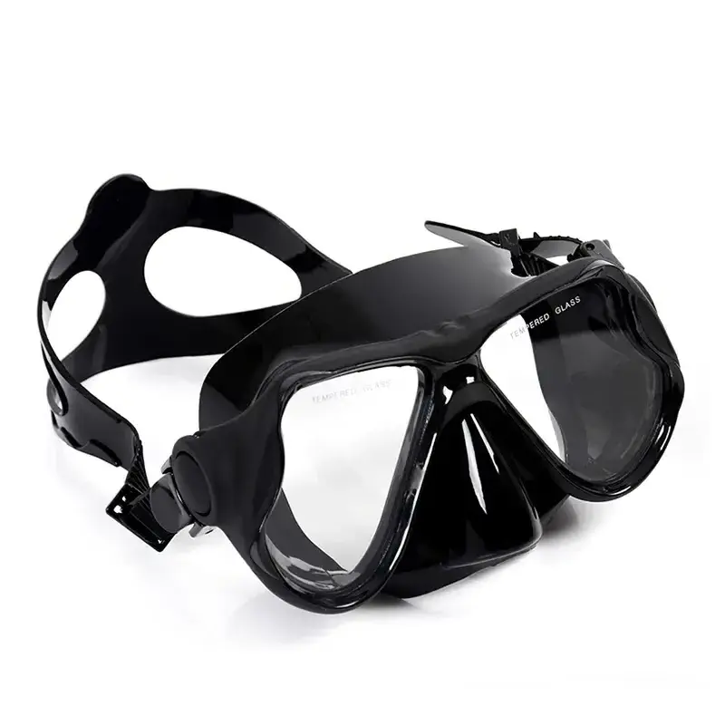 New design custom anti-fog anti-leak big lens freediving equipment wide vision silicone scuba swimming snorkeling diving mask