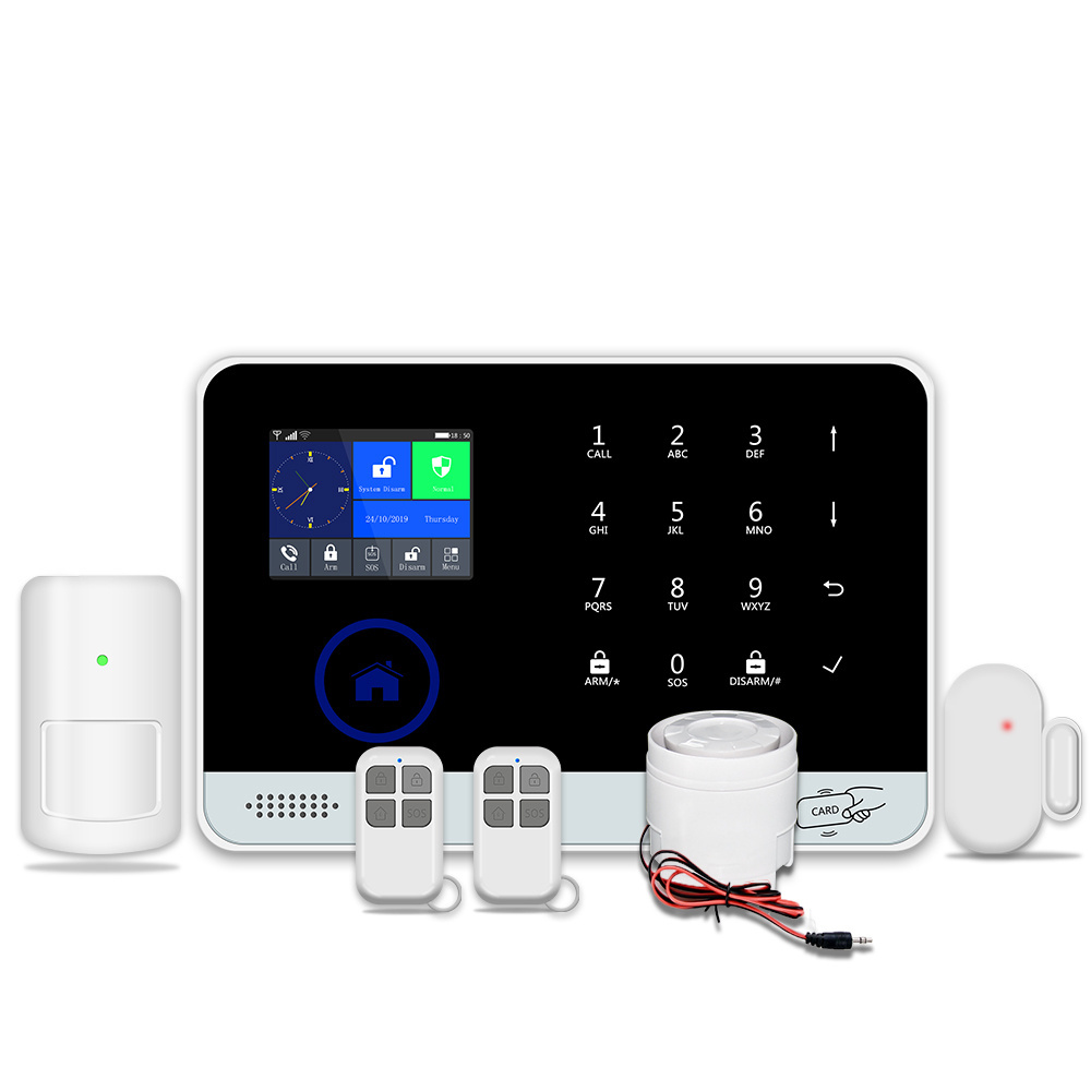 Tuya 4g/Wifi Smart Home System Alarm DIY System Wireless Security Anti Theft Smart Home Alarm System Alexa