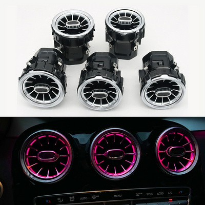 Car Interior Turbine Air Vent Atmosphere Light LED Decorative W205 Ambient Light For Mercedes-Benz W205 X253