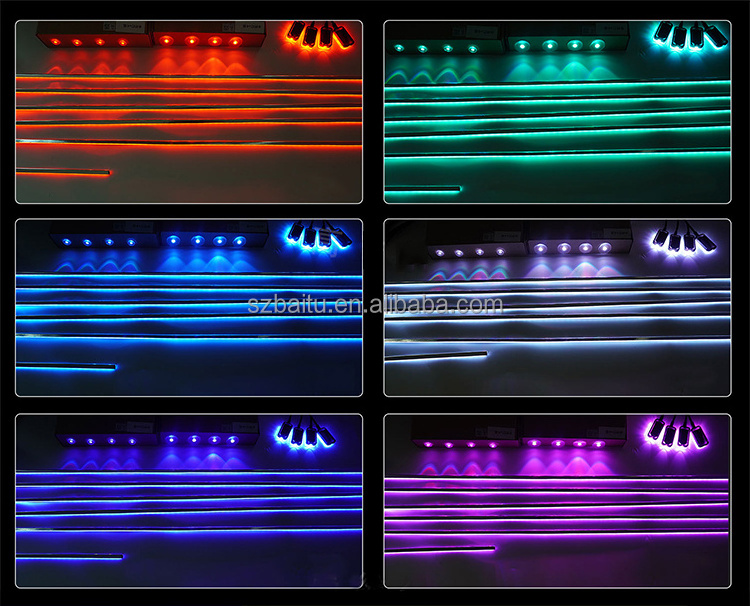 Acrylic ambient light symphony Chasing 18 in 1 optic fiber light for car atmosphere Interior Light kit