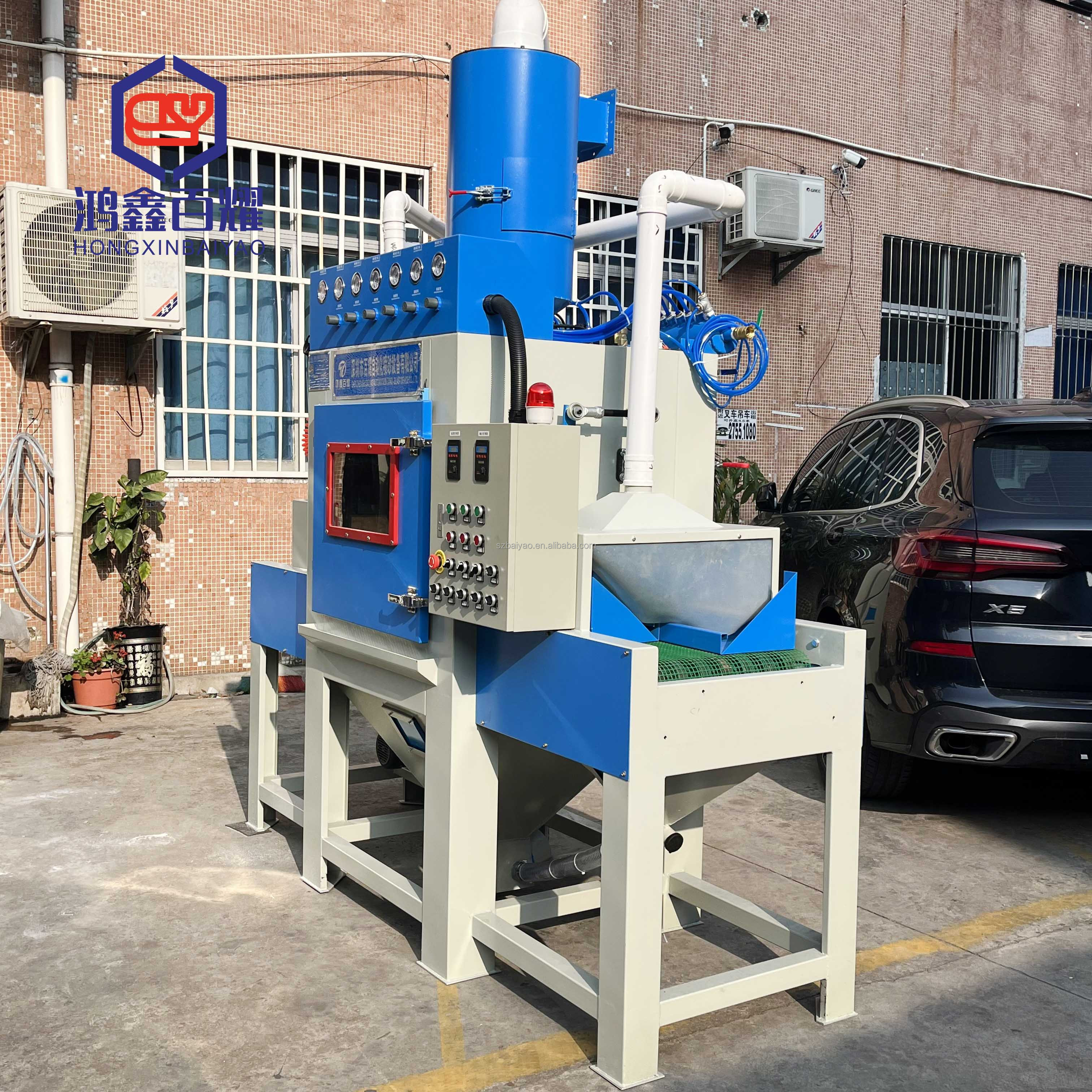 Dustless Sand Blasting Machine Automatic Conveyor Sandblasting Machine Small Sand Cleaning Blasting Machine