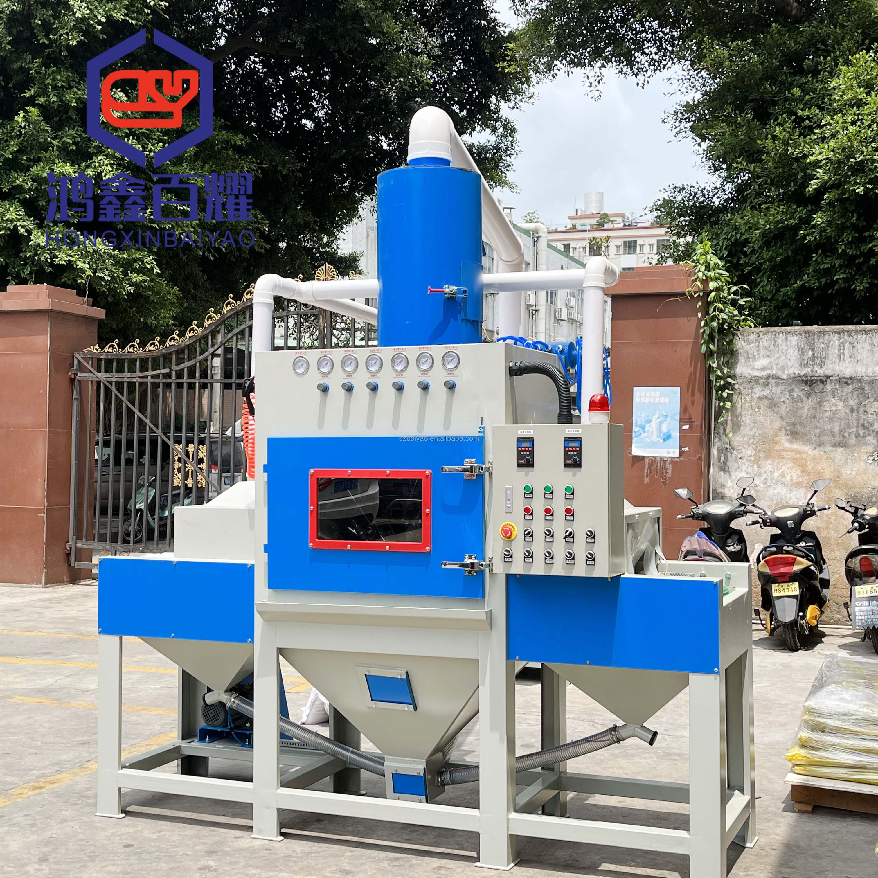 Dustless Sand Blasting Machine Automatic Conveyor Sandblasting Machine Small Sand Cleaning Blasting Machine