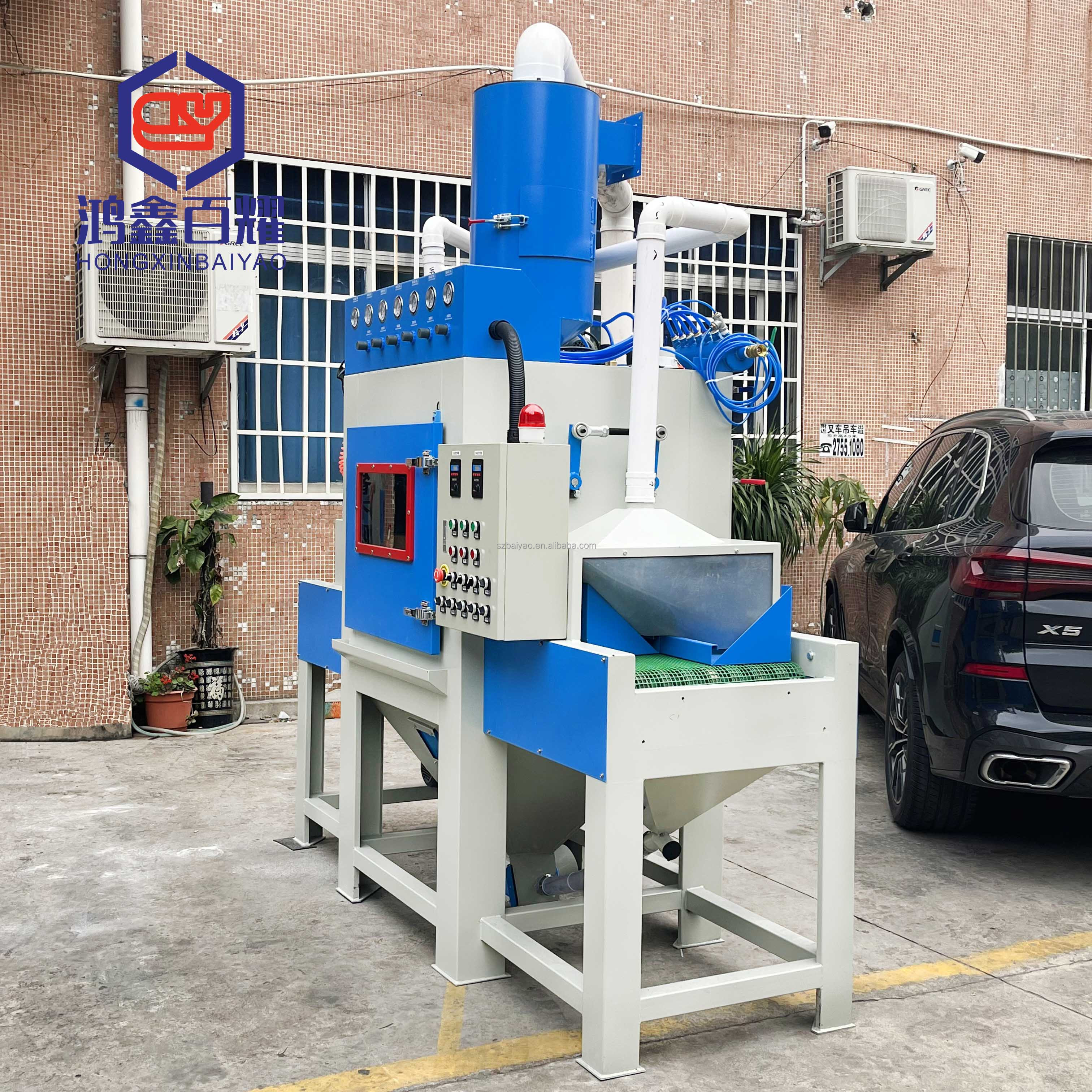 Dustless Sand Blasting Machine Automatic Conveyor Sandblasting Machine Small Sand Cleaning Blasting Machine