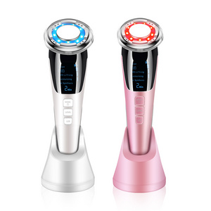 OEM Shein Hot Sale Beauty Products EMS Galvanic Machine LED Photon Light Therapy Hot Cold Face Massager