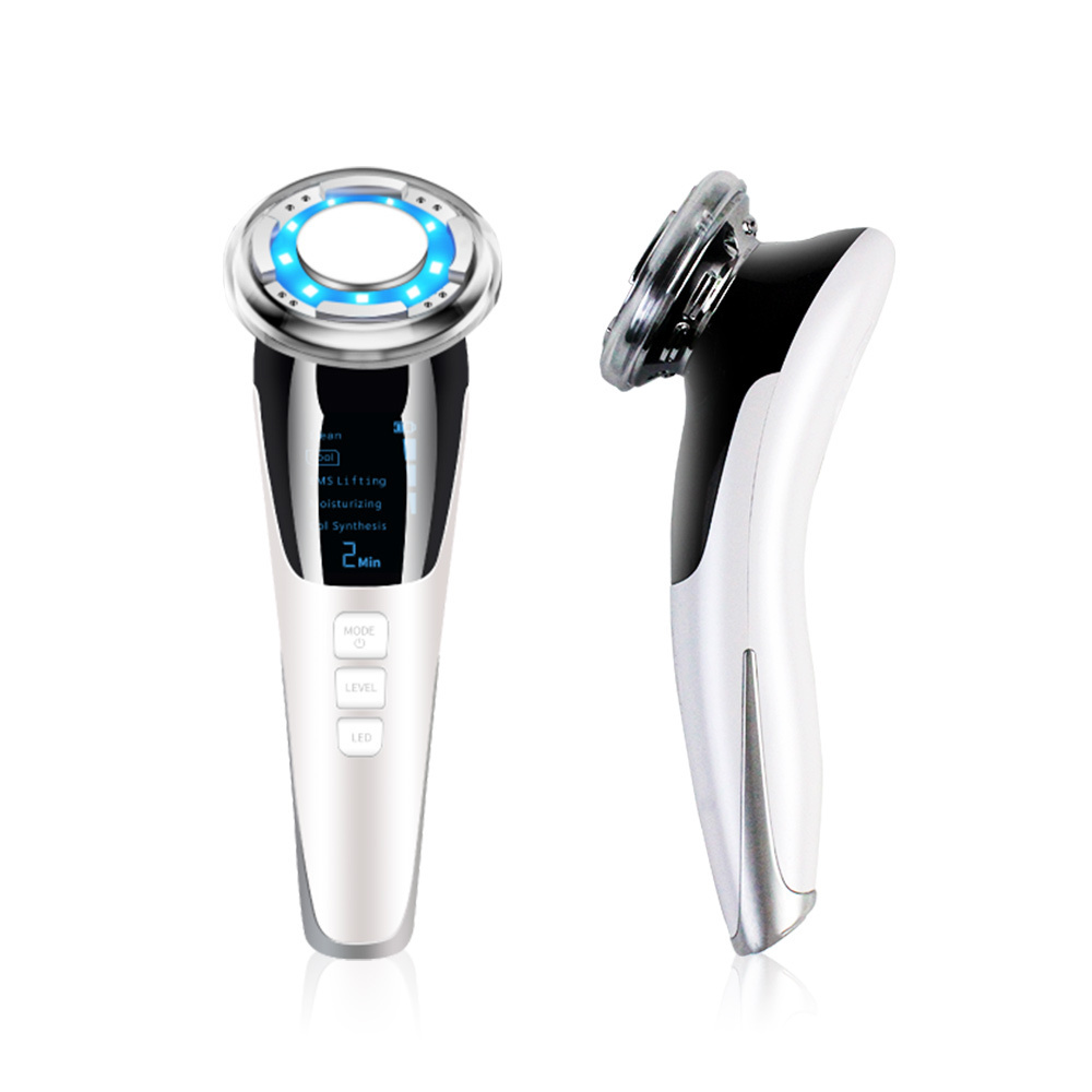 OEM Shein Hot Sale Beauty Products EMS Galvanic Machine LED Photon Light Therapy Hot Cold Face Massager