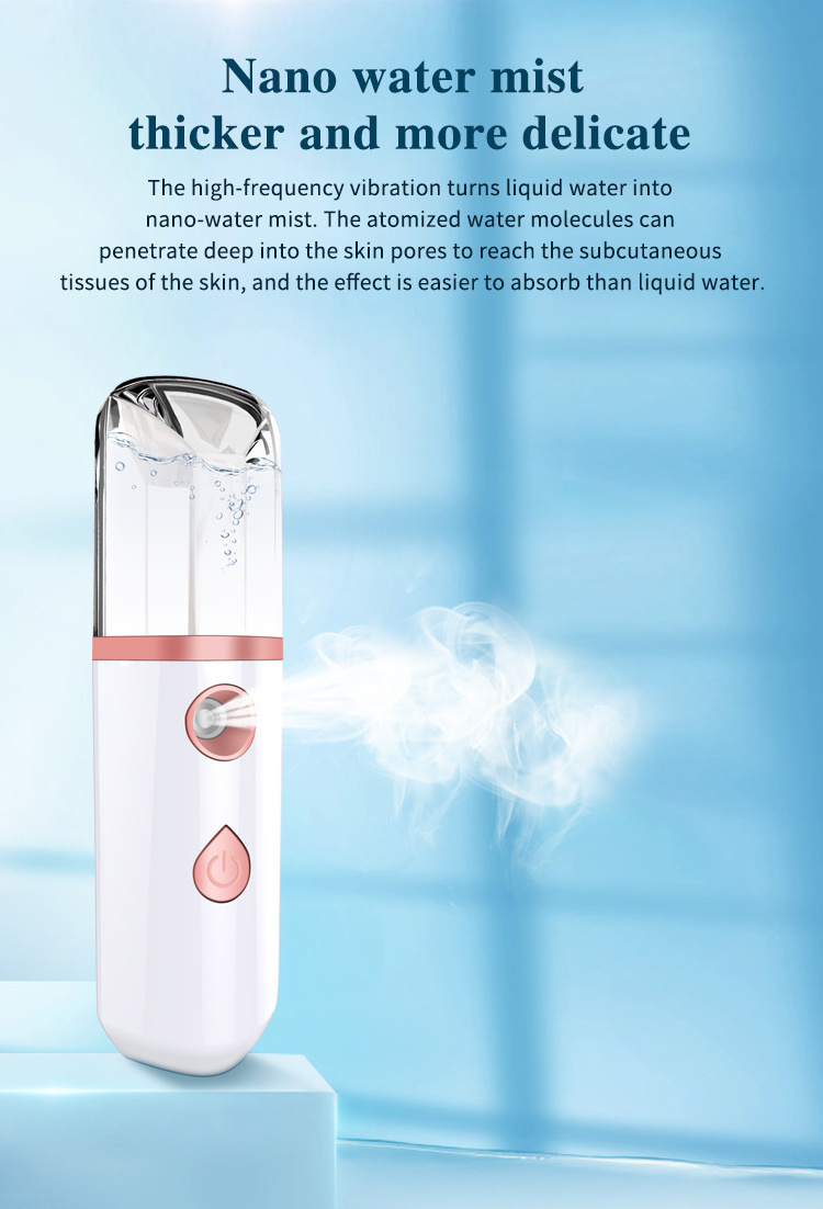 Wholesale Mini Nano Mist Sprayer Water Replenishment Steamer 30ml Fine Facial Mist Sprayer