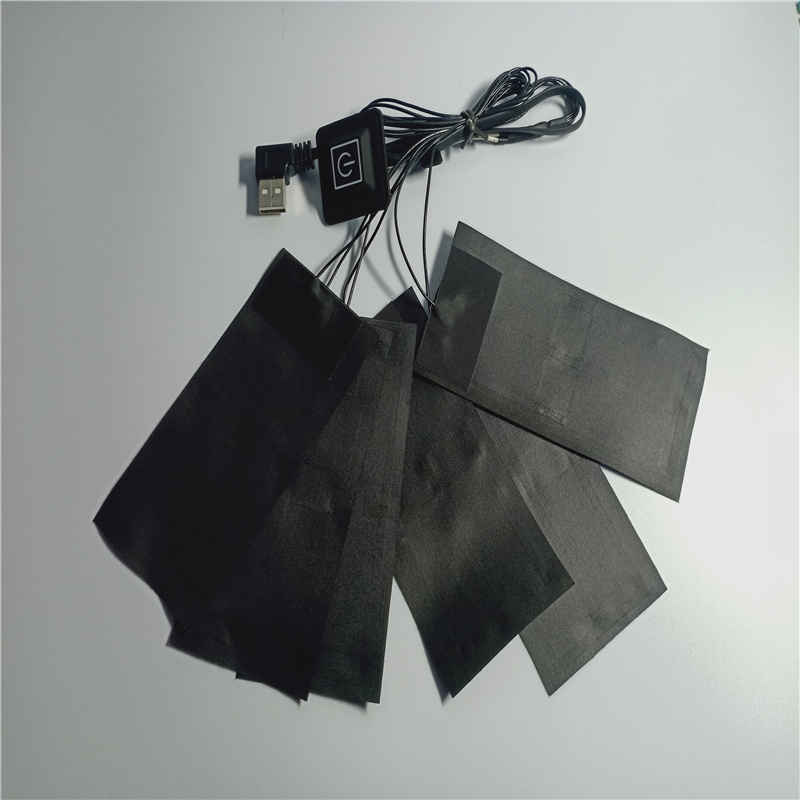 OEM Far Infrared 7.4V battery powered heating elements pad for ski gloves