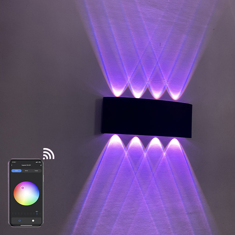 Outdoor Wall Lights Phone Control RGB Color Changing Smart LED Exterior Lighting