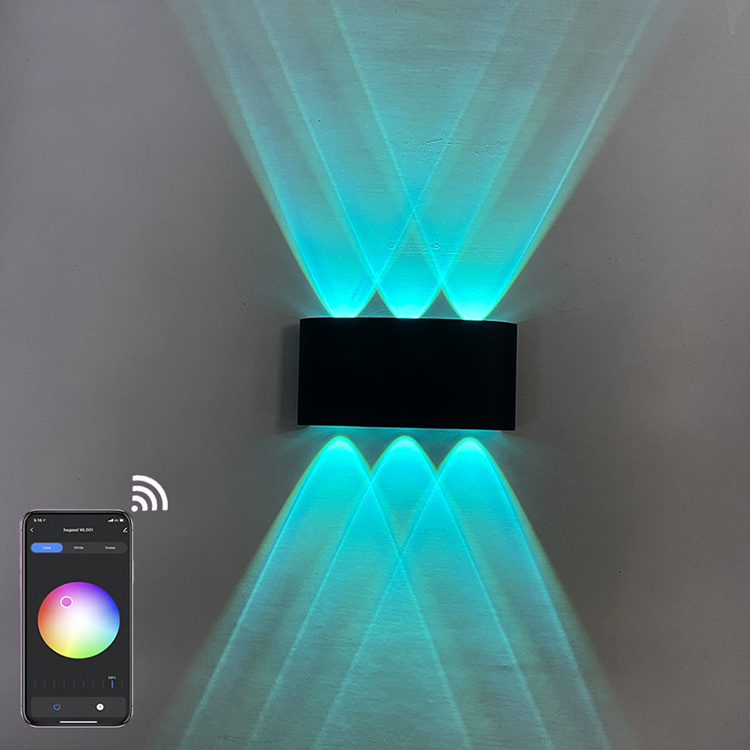 Outdoor Wall Lights Phone Control RGB Color Changing Smart LED Exterior Lighting