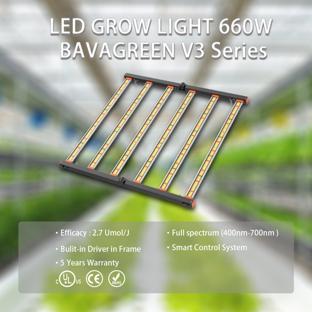 High yield Waterproof samsung smd lm301b lm301h diodes red bulb spectrum 6 bars 640w Linear led grow light bar 1000w HPS Fixture