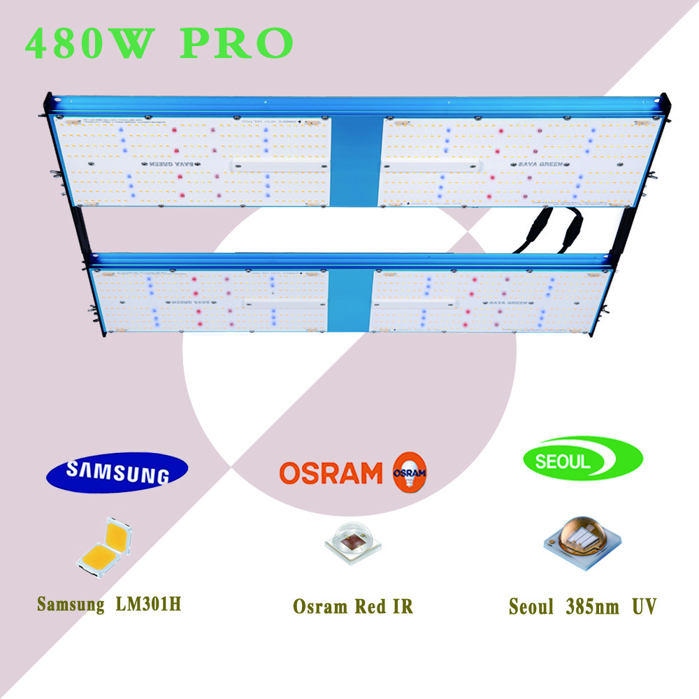 White 6000k red ir uv cob greenhouse kits wireless control maxisun led grow light 480w Samsung lm301h/b for indoor hydroponics