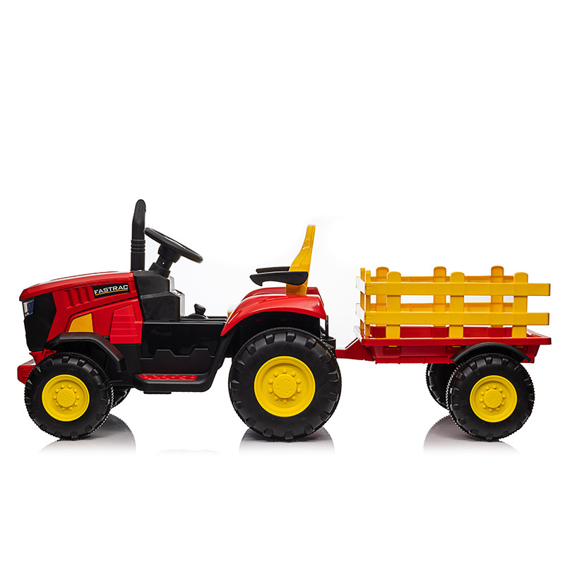 Hot sale kids car electric plastic 12v battery powered tractor toys for children ride on tractor kids electric car