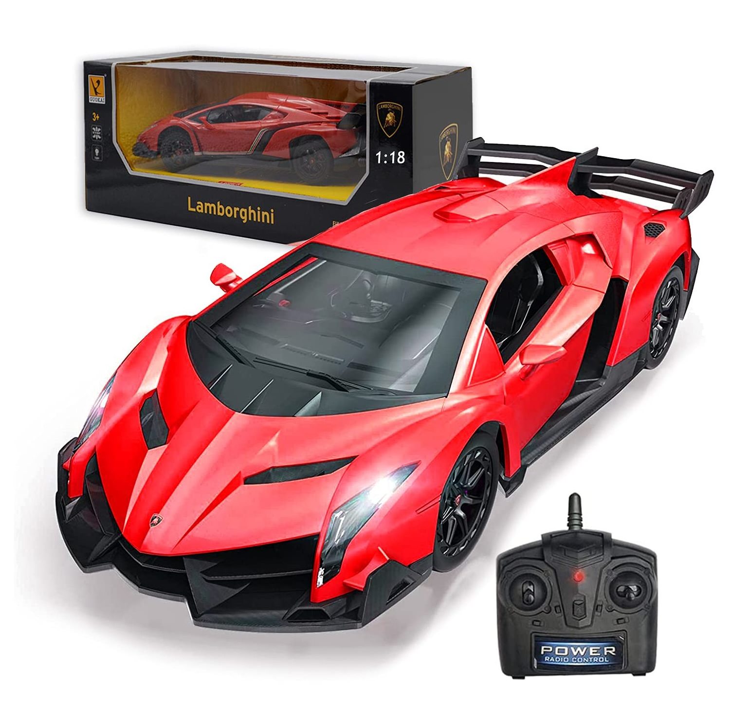 Kids Licensed Lamborghini 1:18 Scale RC Racing Model Electric Toy Car Remote Control Diecast Model Car