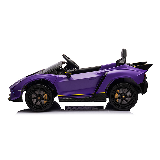 Licensed Lamborghini 2 seats kids electric car brushless motor powerwheels 12v battery operated ride on cars oversized for kids