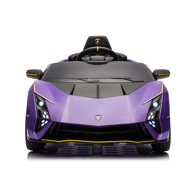 Licensed Lamborghini 2 seats kids electric car brushless motor powerwheels 12v battery operated ride on cars oversized for kids