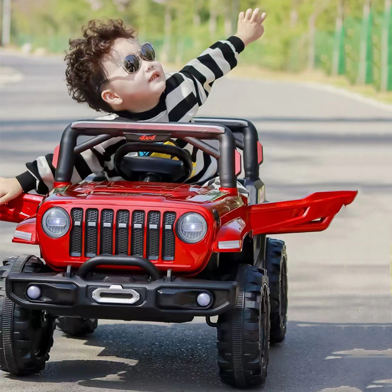 OEM customized kids car electric 2 leather seater utv children 12v ride on car for 10 years old kids electric car