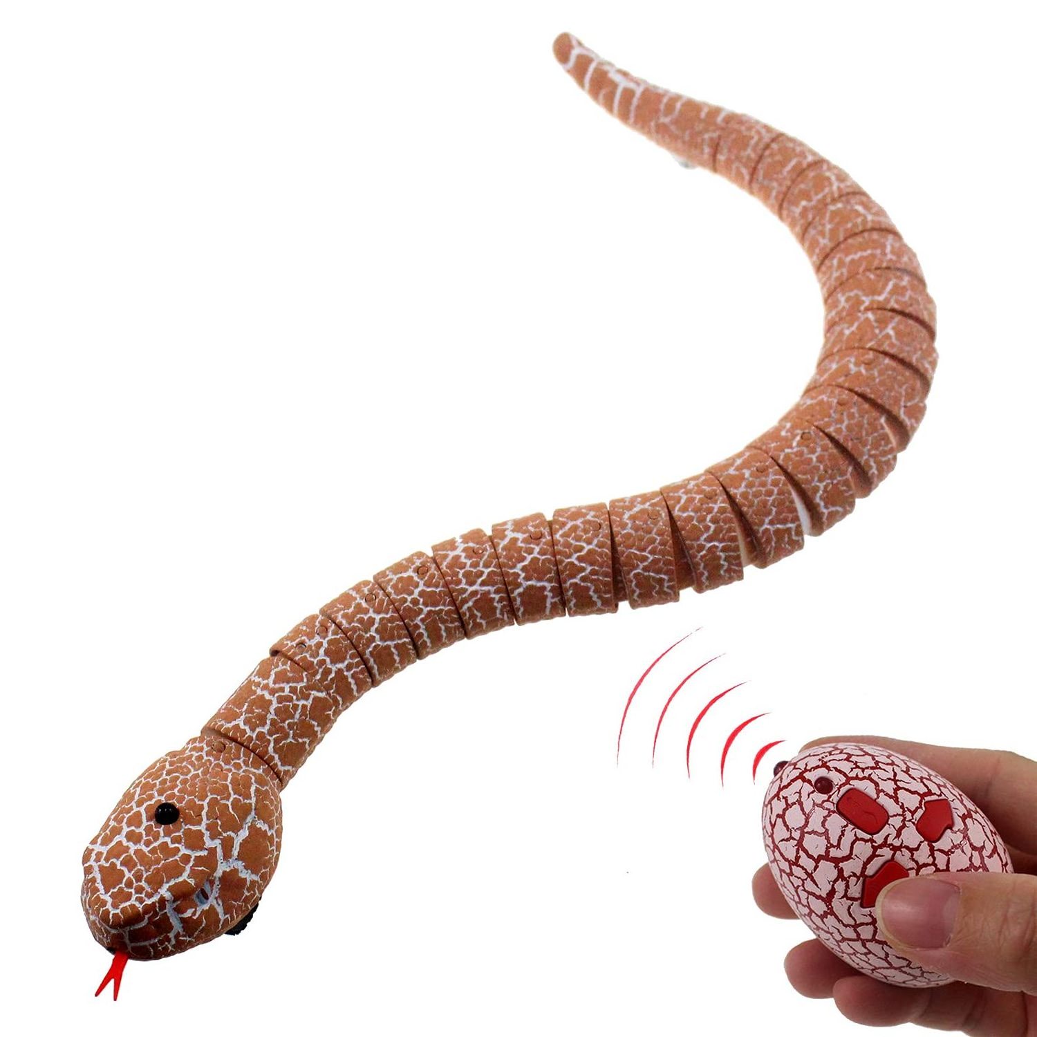 Realistic snake toy infrared remote control animal toys electric rc snake with USB charging cable for kids