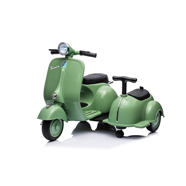 Licensed VESPA 150 VL1T Two Seats Kids Electric Bike 6V Rechargeable Ride on Mootorbike Kids Electric Motorcycle