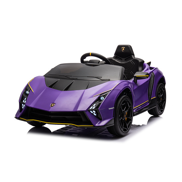 Licensed Lamborghini 2 seats kids electric car brushless motor powerwheels 12v battery operated ride on cars oversized for kids