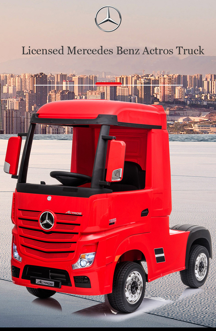 Licensed Mercedes Benz Actros truck ride on car kids electric child baby battery car with trailers kids children electric truck