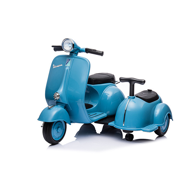 Licensed VESPA 150 VL1T Two Seats Kids Electric Bike 6V Rechargeable Ride on Mootorbike Kids Electric Motorcycle