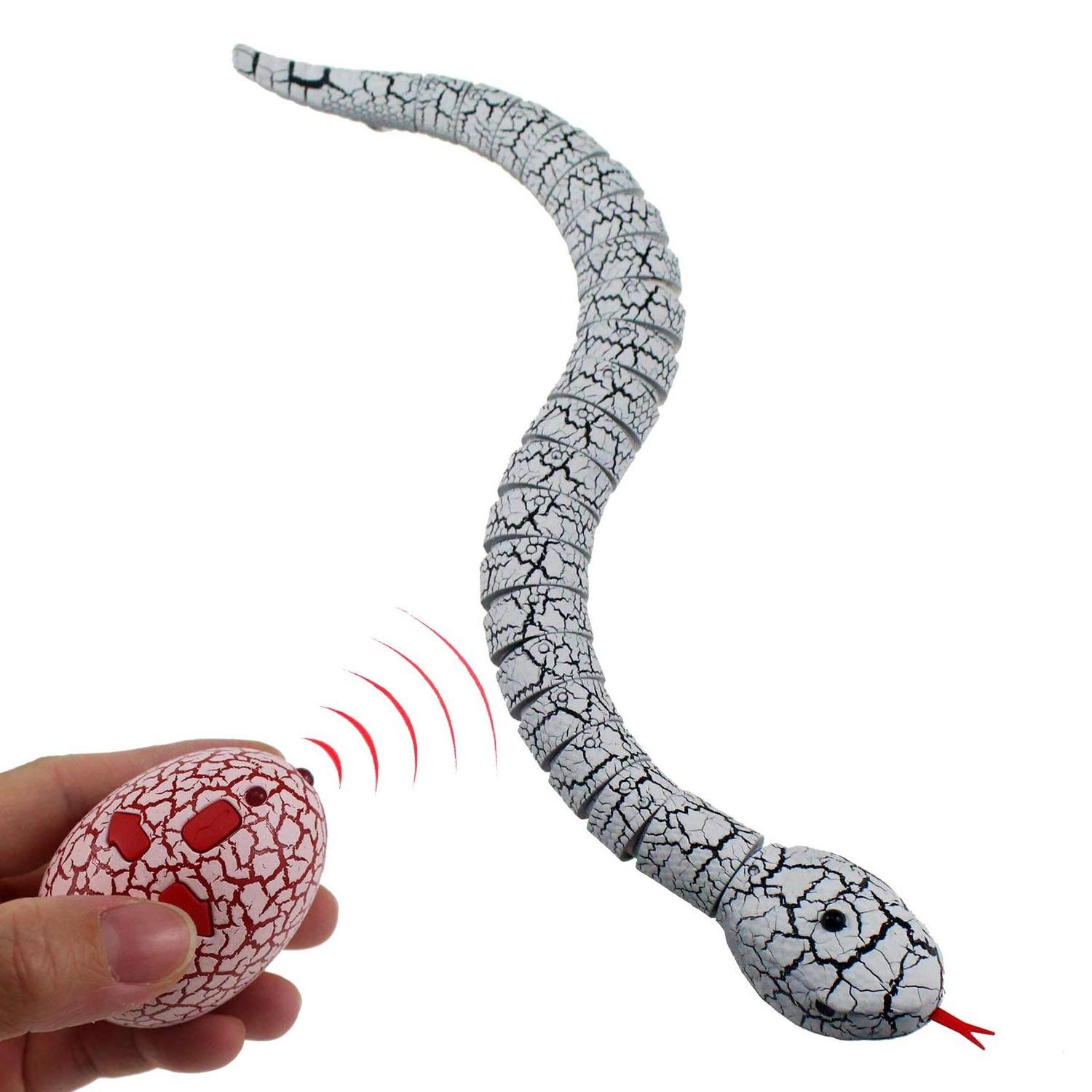 Realistic snake toy infrared remote control animal toys electric rc snake with USB charging cable for kids