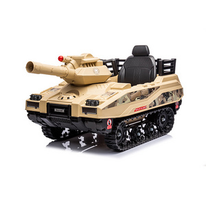 Latest Sale Children's Electric Ride on Army Tank Toys Kids Ride on Car for 10 years old