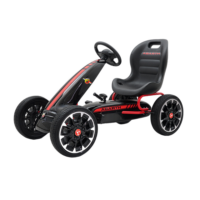 Licensed Abarth kids go karts with pedal 4 wheels go cart electric go kart for sale