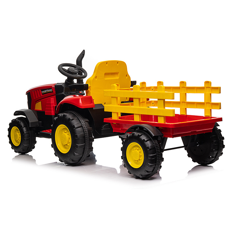 Hot sale kids car electric plastic 12v battery powered tractor toys for children ride on tractor kids electric car