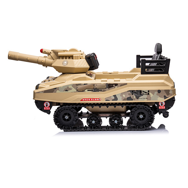 Latest Sale Children's Electric Ride on Army Tank Toys Kids Ride on Car for 10 years old