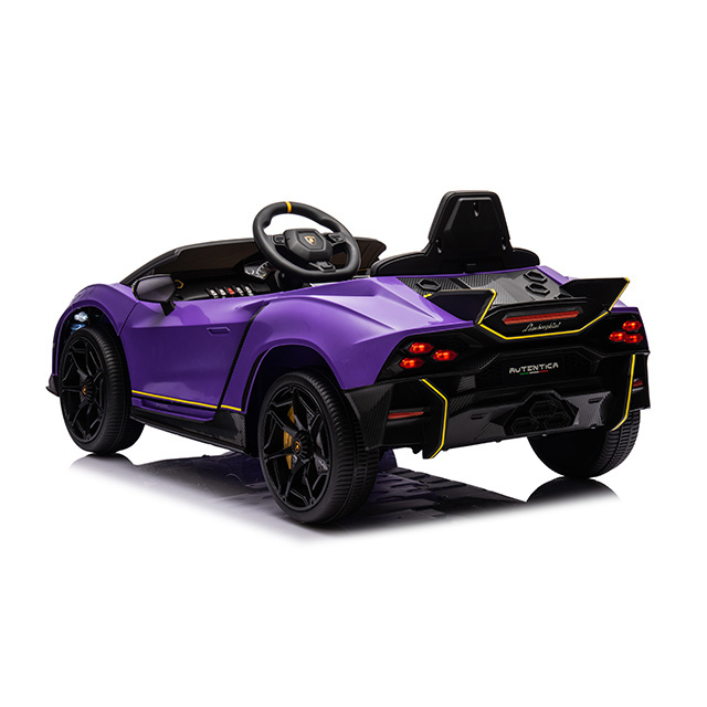 Licensed Lamborghini 2 seats kids electric car brushless motor powerwheels 12v battery operated ride on cars oversized for kids